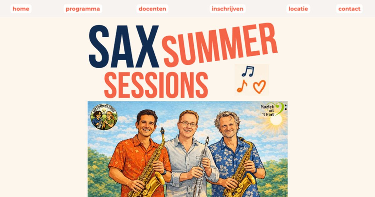 Home [saxsummersessions.com]